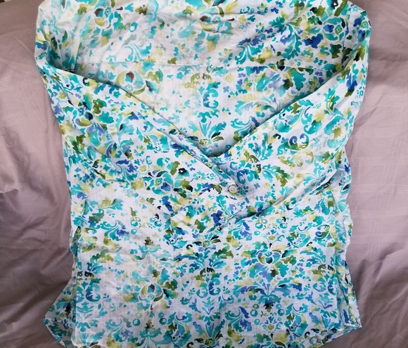 Karen Scott Button Down Blouse - Picture 5 of 6